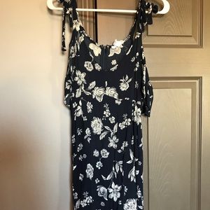 Navy Floral Dress